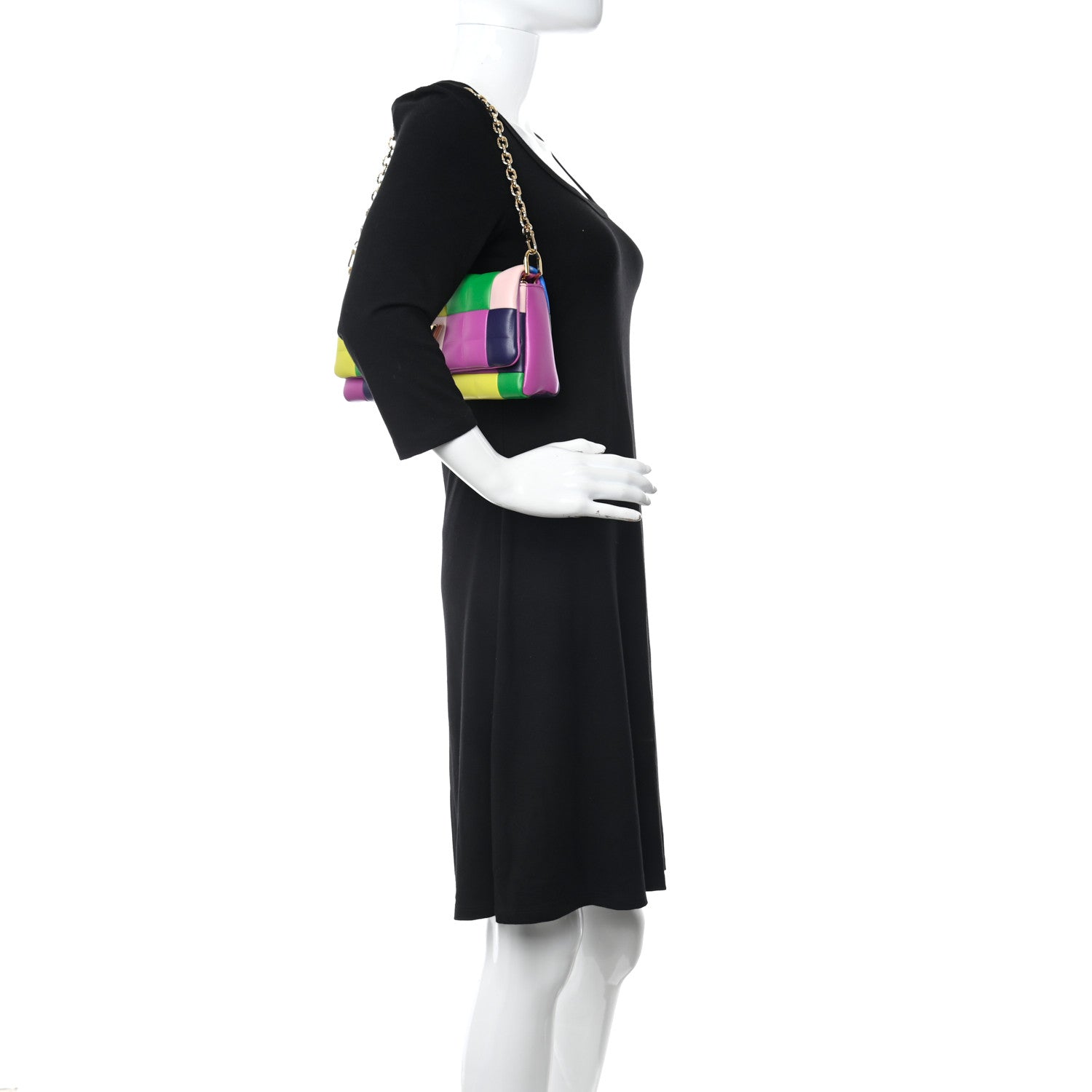 Louis Vuitton Lambskin Pochette Twist Shoulder Bag Multicolor 2 of 11