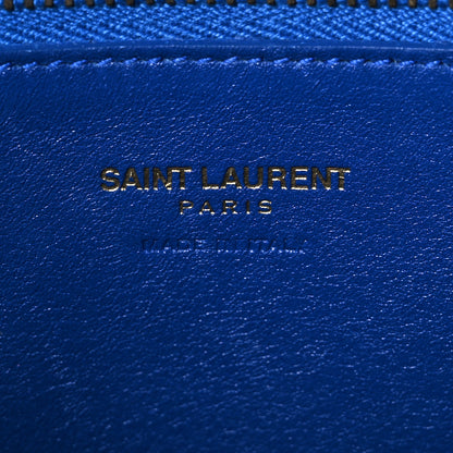 Saint Laurent Calfskin Small Monogram Cabas Blue Majorelle 5 of 15