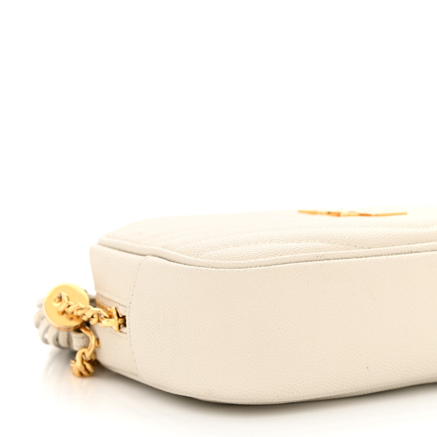 Grain De Poudre Matelasse Monogram Mini Lou Camera Bag Crema Soft