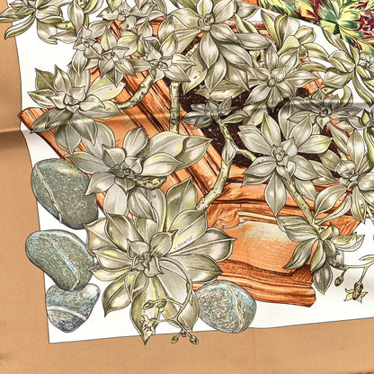 Hermes Silk Jardin Secret Scarf 90 2 of 3