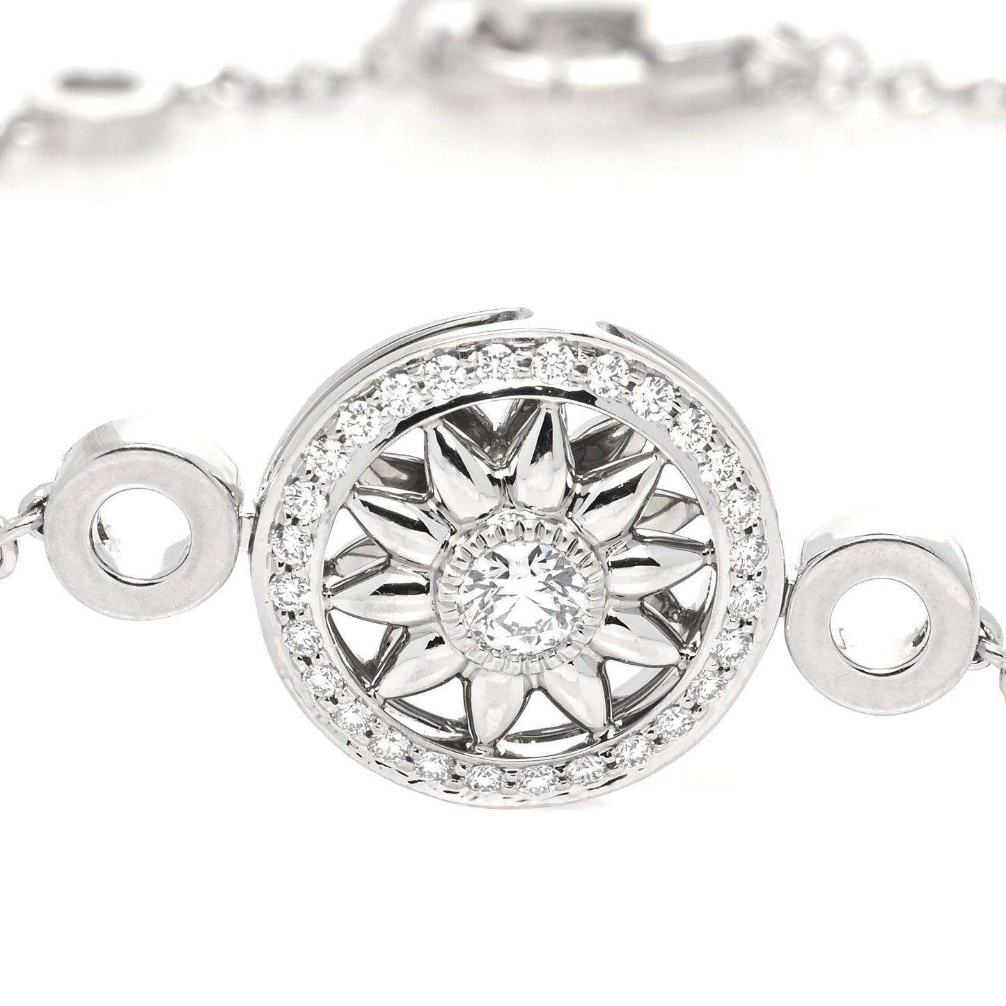 Platinum Diamond Gates Bracelet