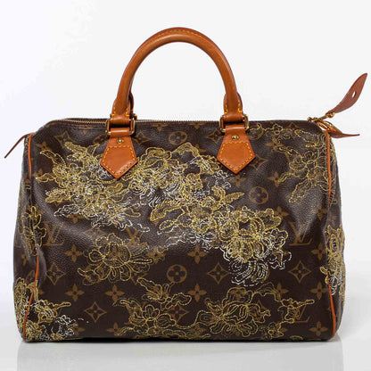 Louis Vuitton Monogram Dentelle Speedy 30 Gold 1 of 8