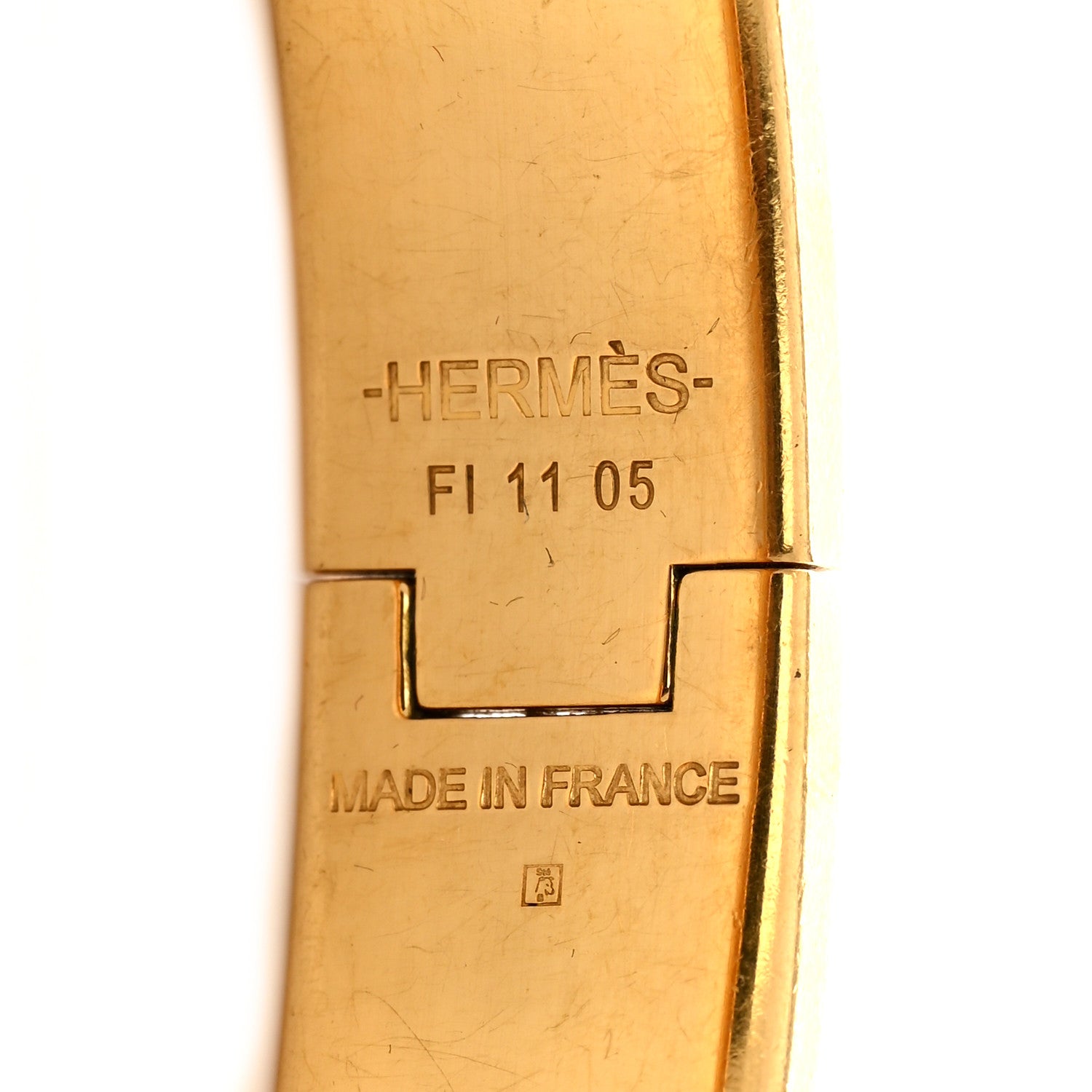 Hermes Enamel Narrow Clic Clac H Bracelet GM Black 4 of 7