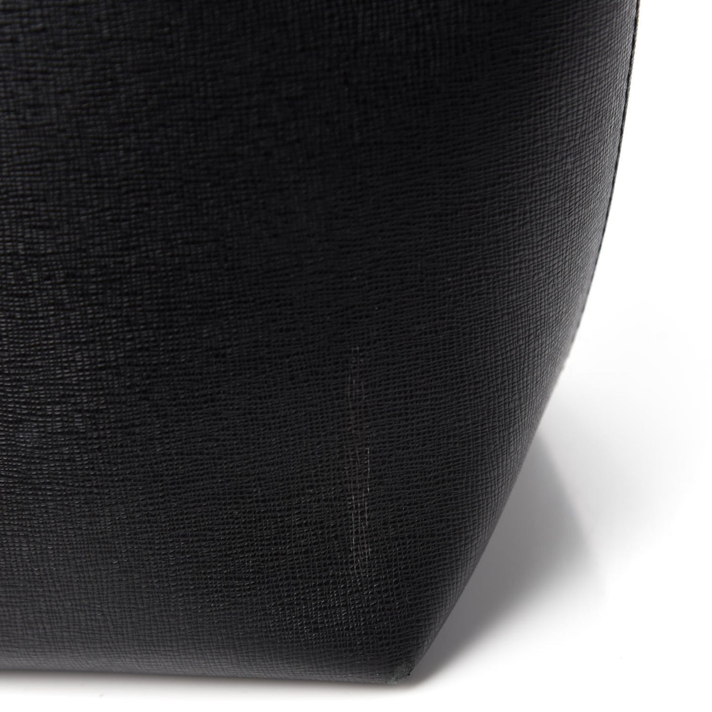 Saffiano Mini Bucket Bag Black Flamma