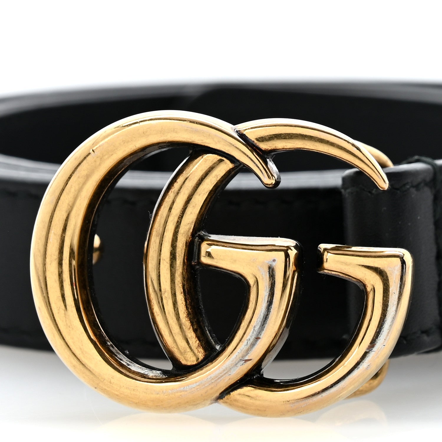Gucci Calfskin Double G 20mm Belt 80 32 Black 7 of 7