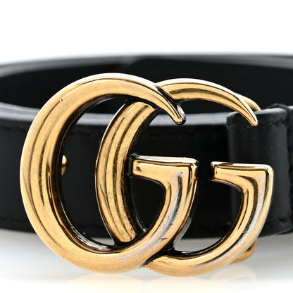 Gucci Calfskin Double G 20mm Belt 80 32 Black 7 of 7