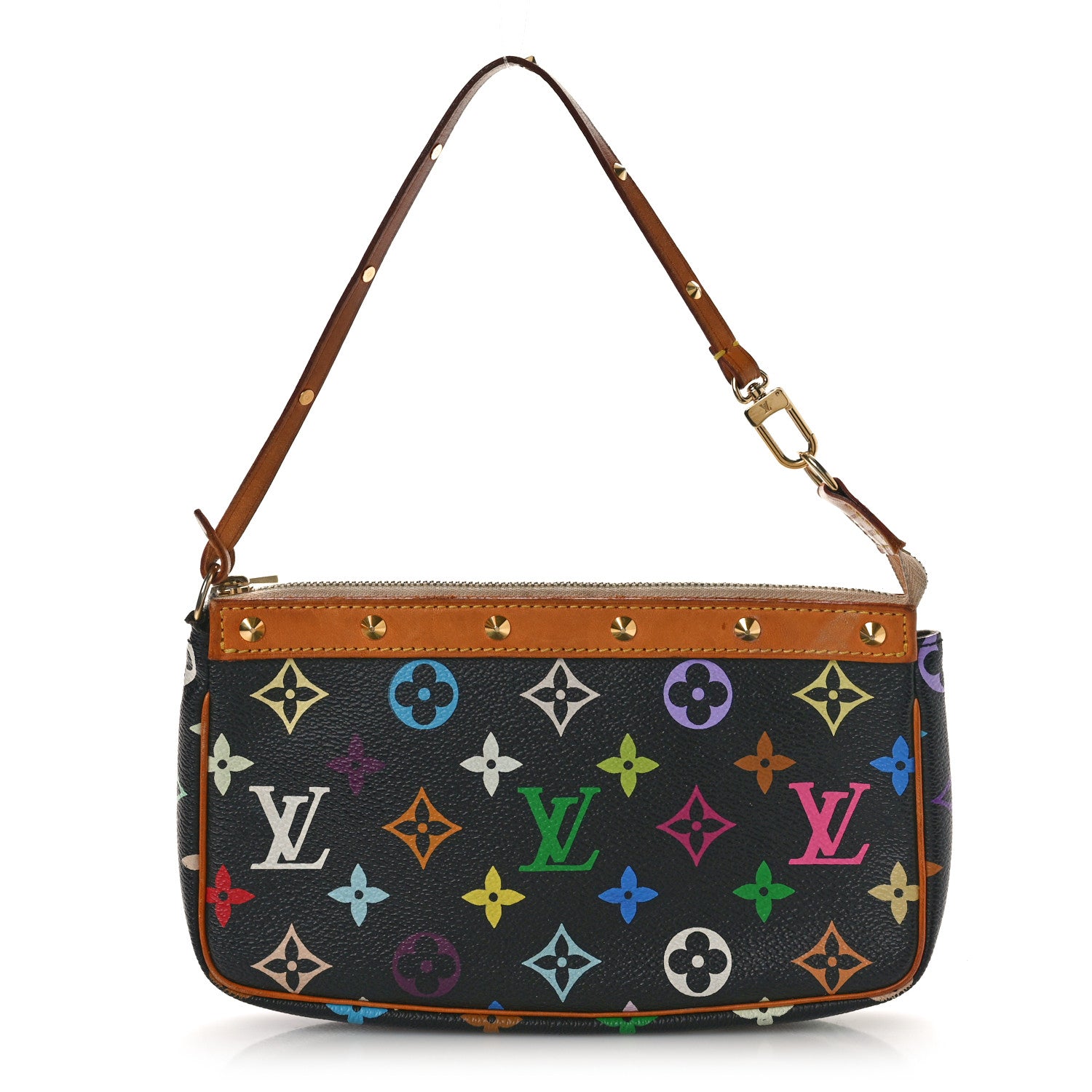 Louis Vuitton Monogram Multicolor Pochette Accessories Black 1 of 10