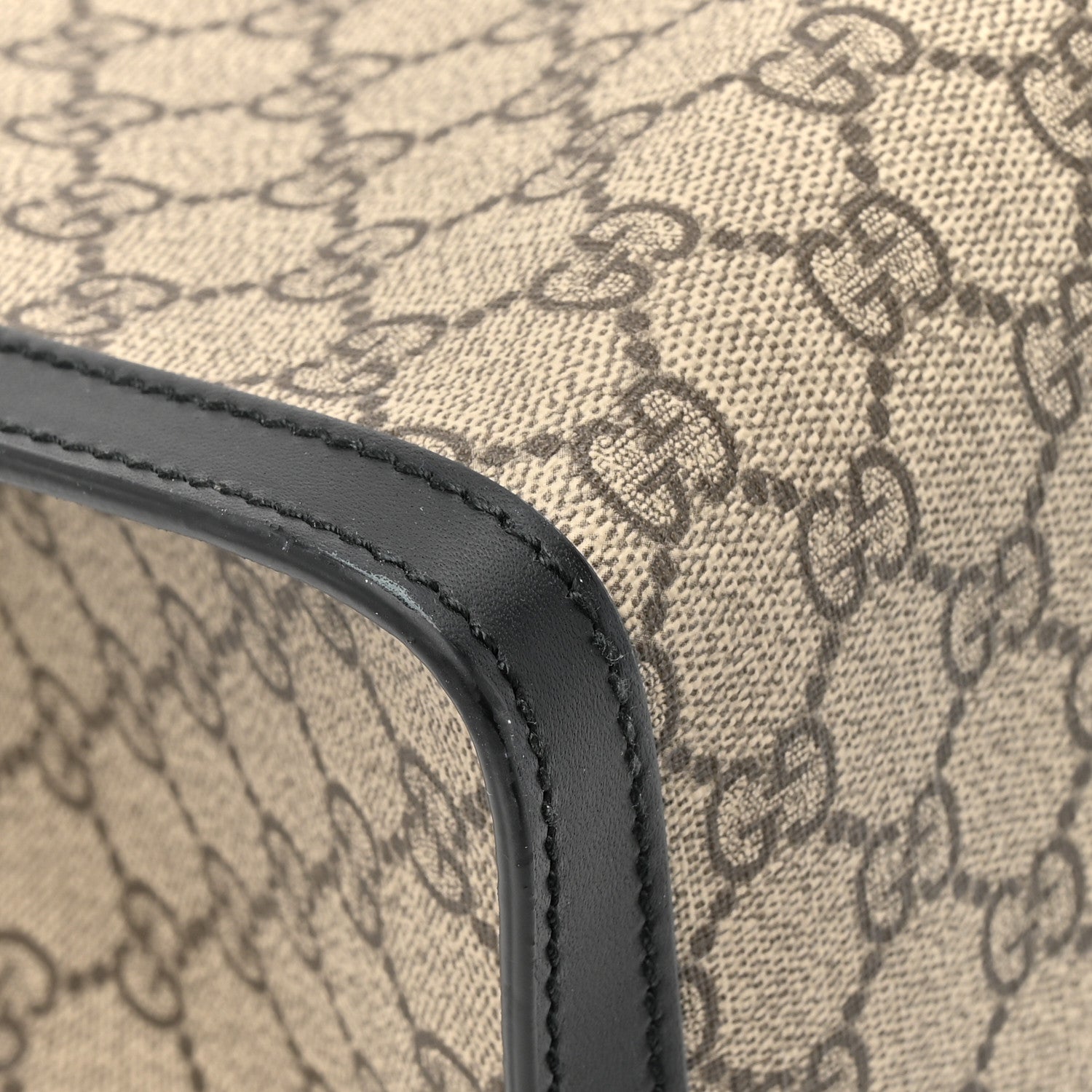Gucci GG Supreme Monogram Medium Padlock Tote Black 11 of 12