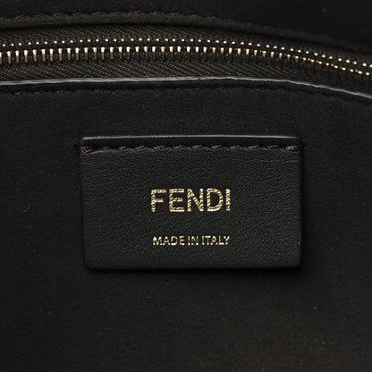 Fendi Fabric Jacquard Vitello Grace FF 1974 Medium Simply Fendi Shoulder Bag Tobacco Moro Ebano 6 of 10