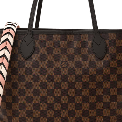 Louis Vuitton Damier Ebene Braided Neverfull MM Pink 8 of 10