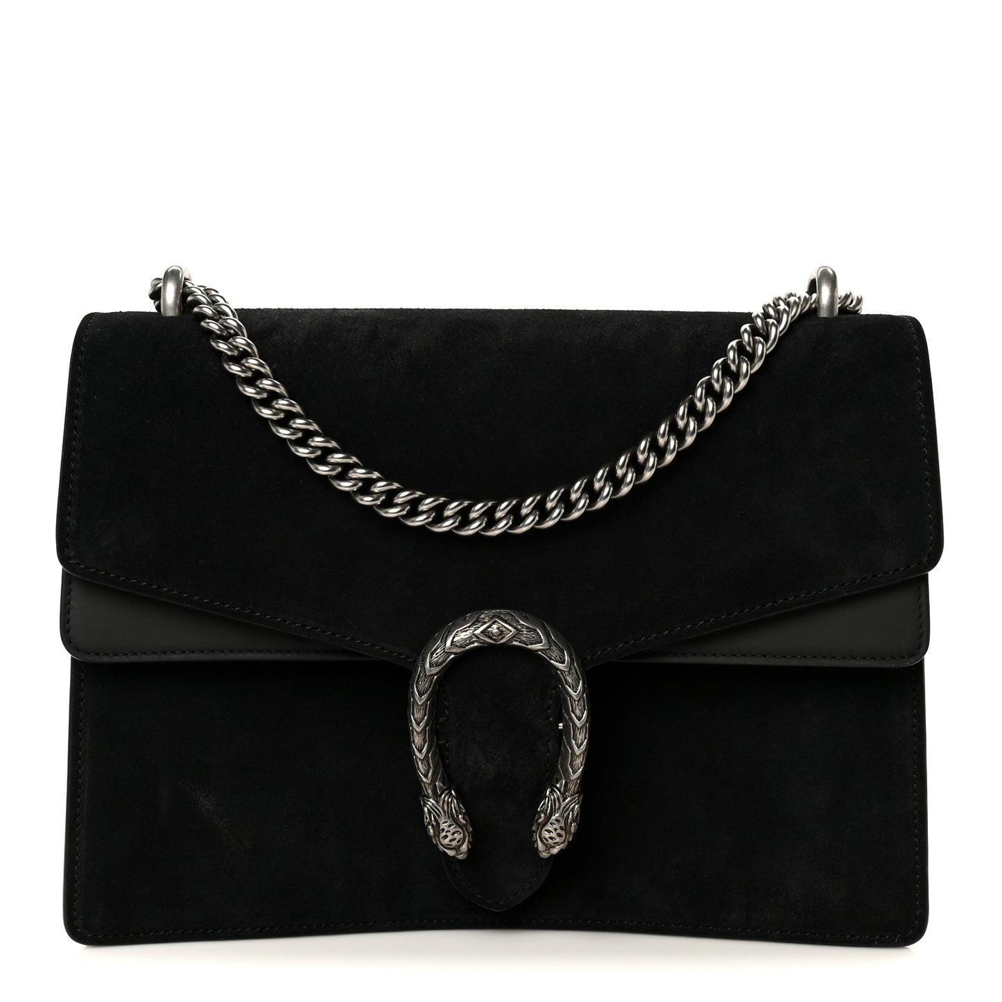 Suede Medium Dionysus Shoulder Bag Black