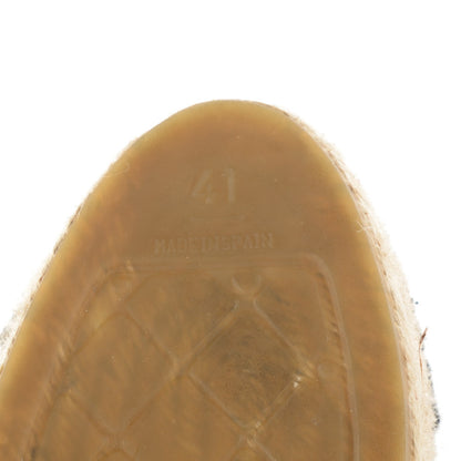 Chanel Toile Striped Espadrilles 41 Beige 9 of 11
