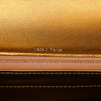 Delvaux Box Calfskin MM Brillant Satchel Black Gold 6 of 10