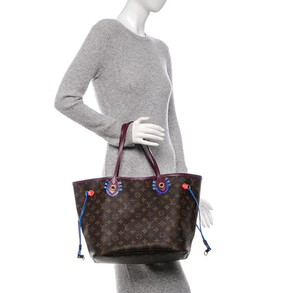 Louis Vuitton Monogram Totem Neverfull MM Magenta 2 of 6