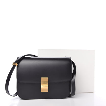 Celine Box Calfskin Medium Classic Box Flap Bag Black 10 of 10