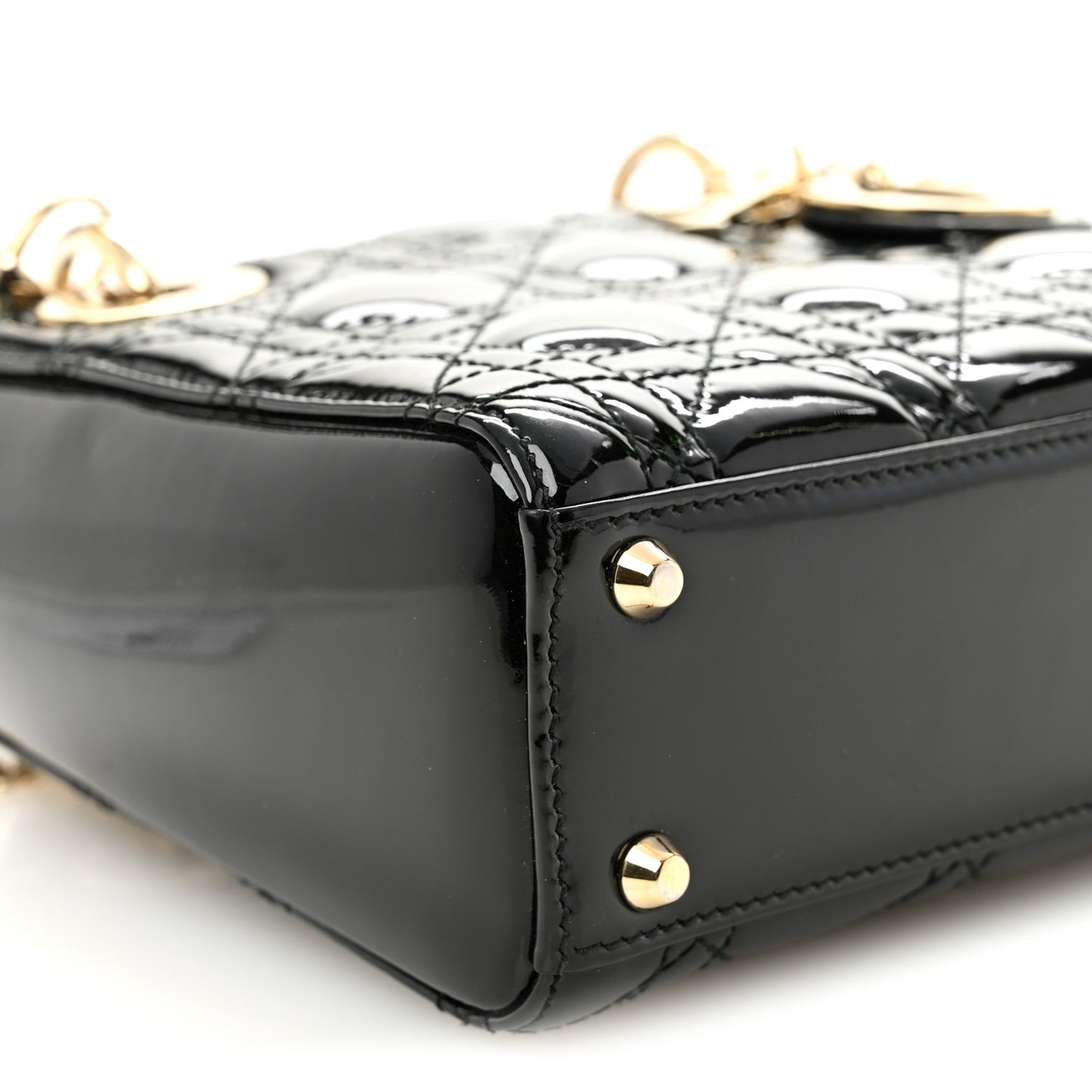 Metallic Agneau Arena Crystal Le Cagole Shoulder Bag XS Light Gold