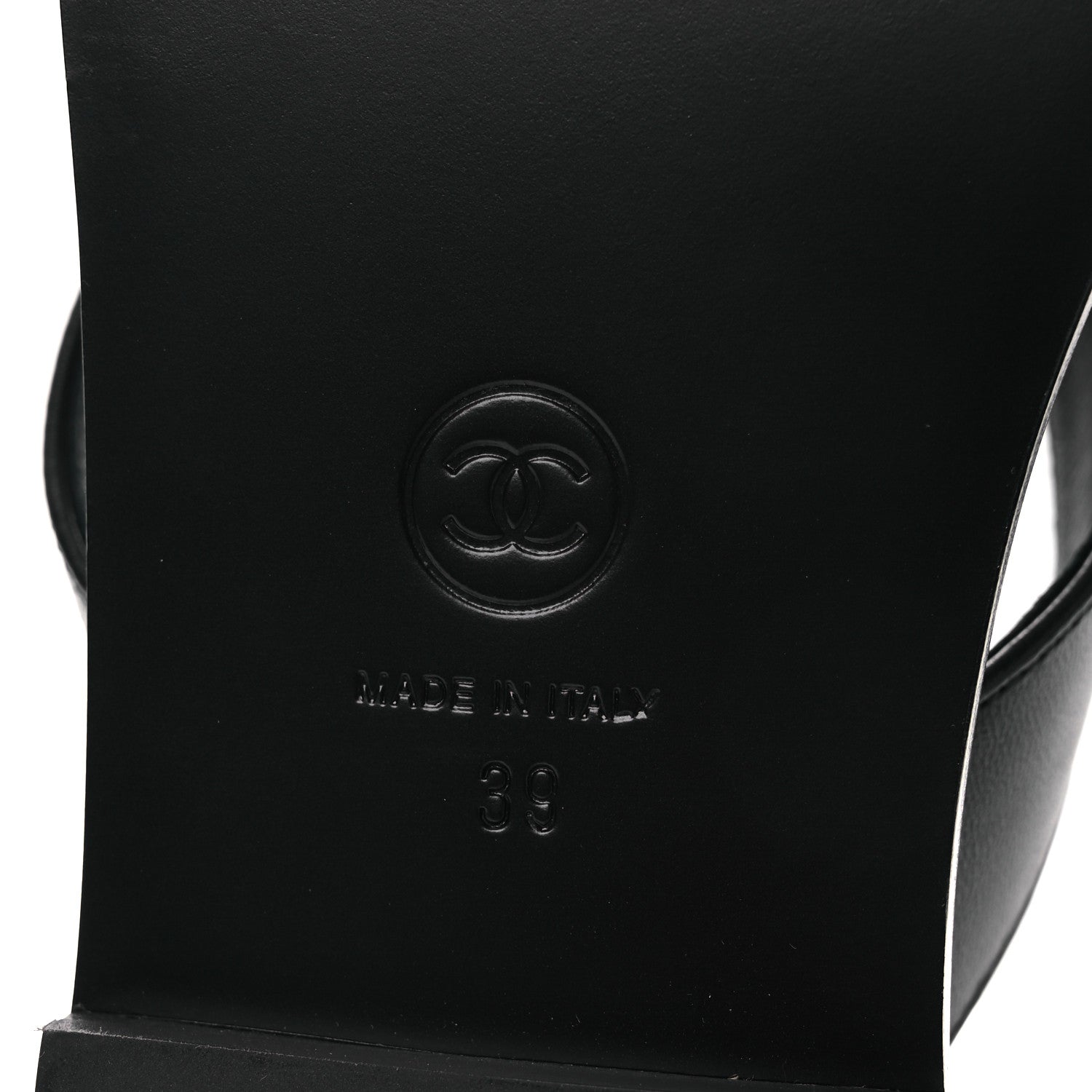 Chanel Lambskin Grosgrain Bow Pearl Thong Sandals 39 Black 15 of 24