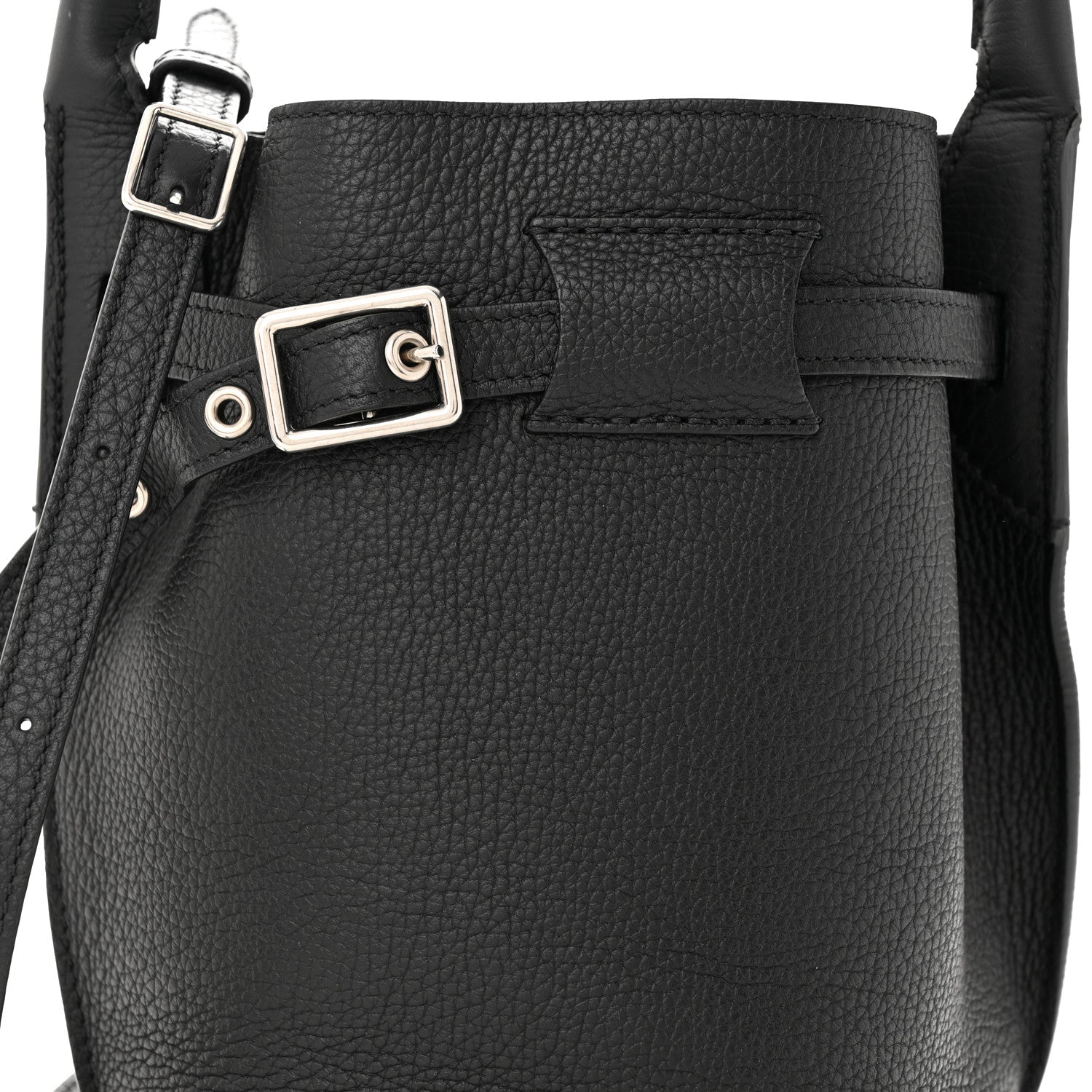 Celine Supple Grained Calfskin Nano Big Bag Bucket Black 7 of 9