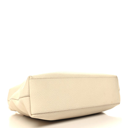 The Row Grained Calfskin Medium Portfolio Tote Ivory 4 of 10