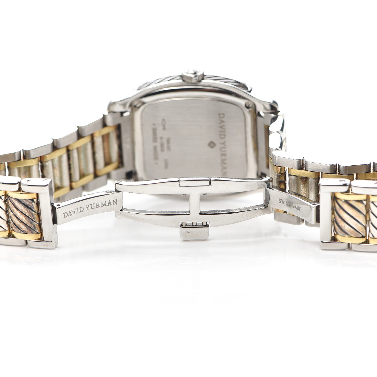 David Yurman Stainless Steel 18K Yellow Gold 32mm Thoroughbred Quartz Watch 5 of 6