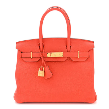 Hermes Togo Birkin 30 Capucine 1 of 12