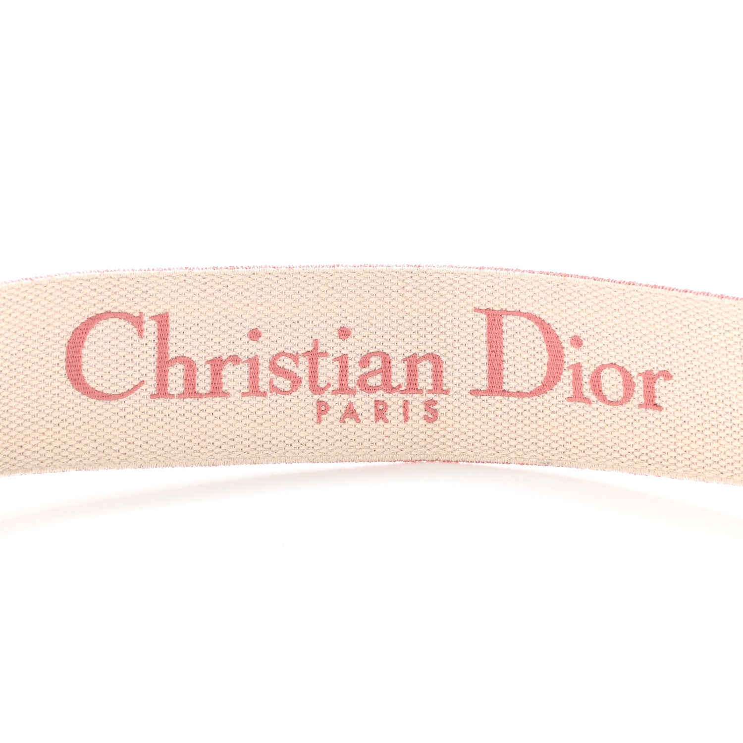 Christian Dior Canvas Embroidered Shoulder Strap Pink 4 of 6