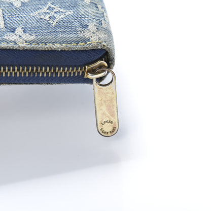 Louis Vuitton Monogram Denim Zippy Wallet Blue 15 of 15
