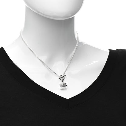 Hermes Sterling Silver Kelly Charm Pendant Necklace 2 of 4