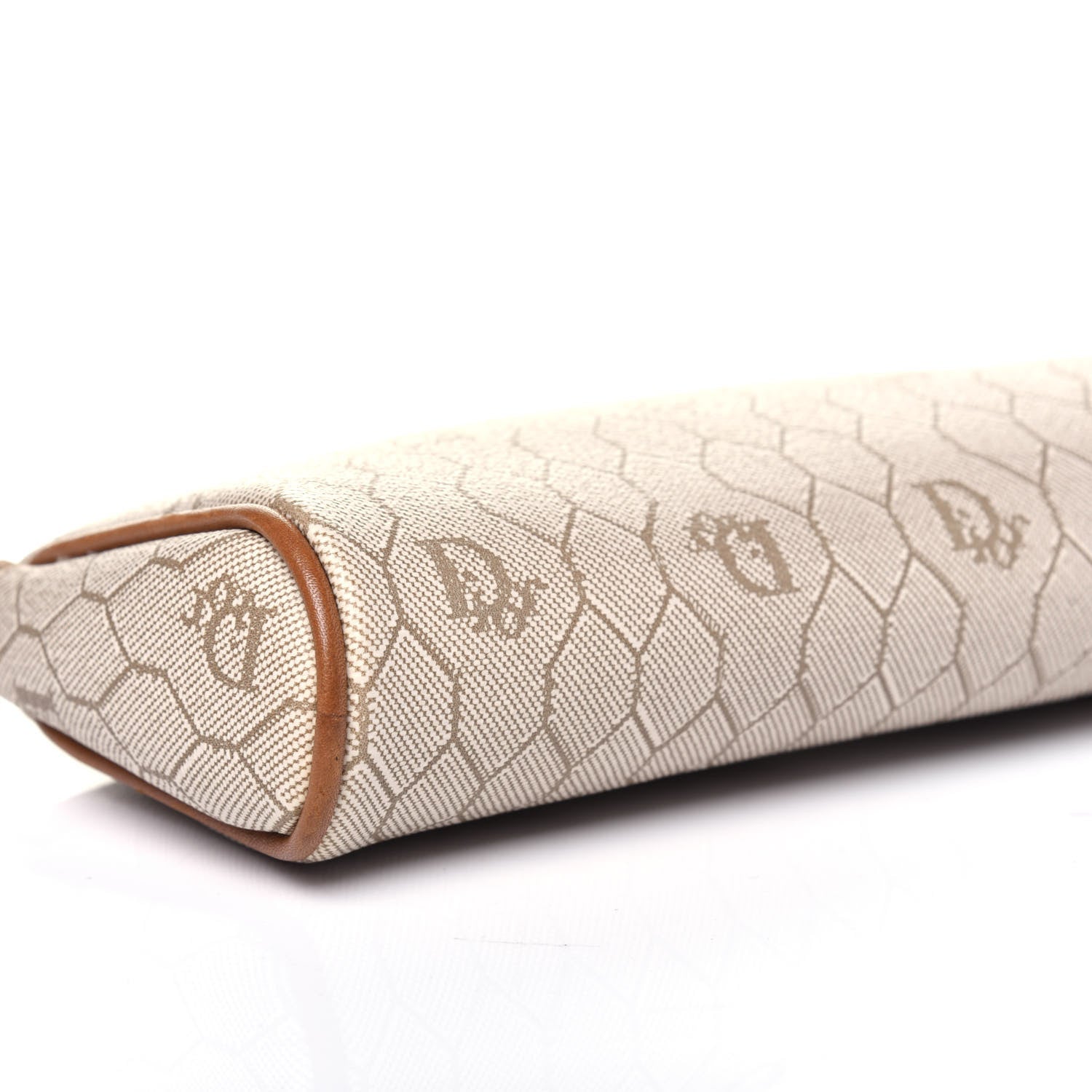 Christian Dior Honeycomb Cosmetic Case Brown 6 of 11