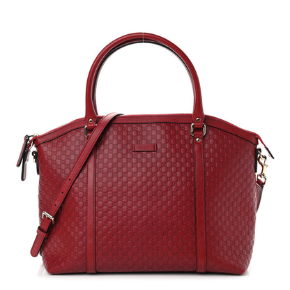 Gucci Soft Microguccissima Dome Satchel Red 1 of 9