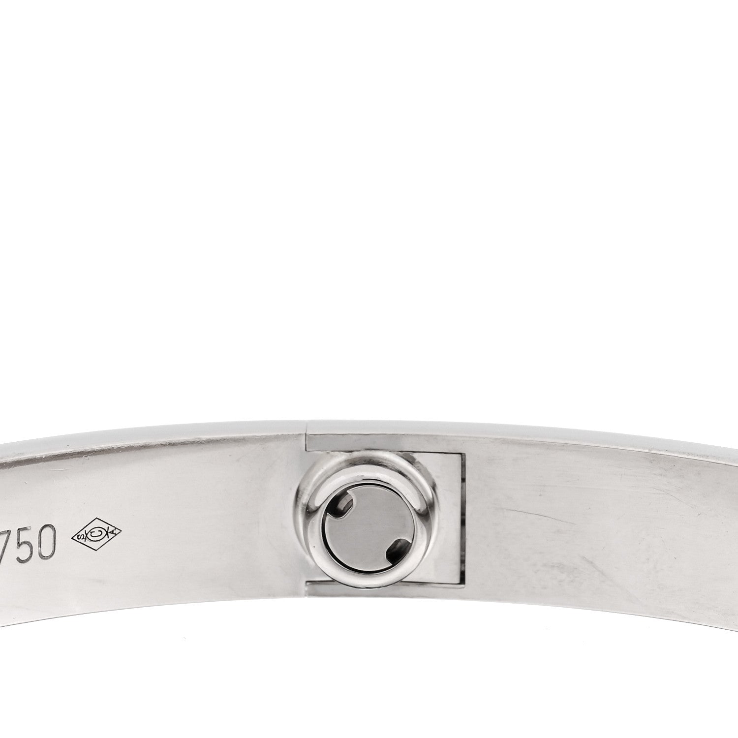 Cartier 18K White Gold LOVE Bracelet 17 6 of 7