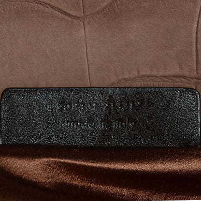 Saint Laurent Crocodile Embossed Nubuck 32 Bag English Rose 7 of 8