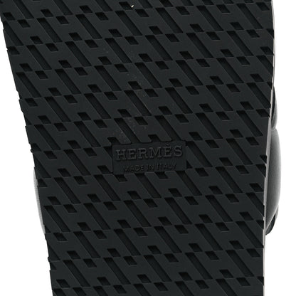 Hermes Nappa Extra Sandals 37 Black 6 of 9