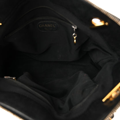 Chanel Caviar Triple CC Shoulder Bag Black 5 of 12