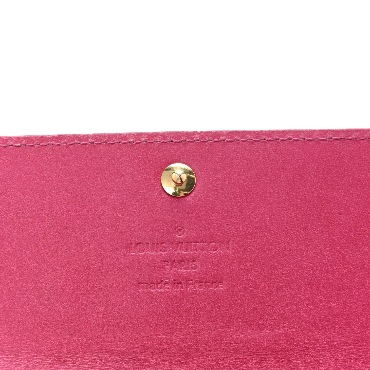 Louis Vuitton Vernis Ikat Sarah Wallet Rose Velours 6 of 10