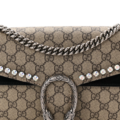 Gucci GG Supreme Monogram Crystal Small Dionysus Shoulder Bag Black 8 of 10