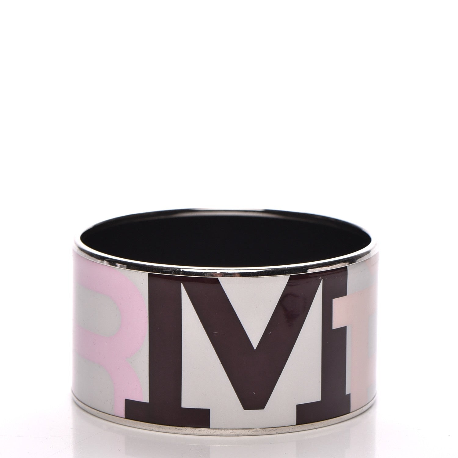 Hermes Enamel Printed Extra Wide Capitales Bracelet 70 3 of 7