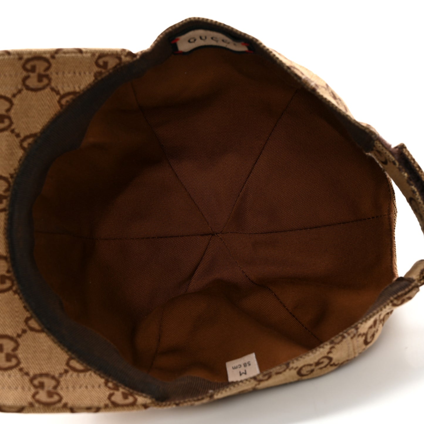 Monogram Textured Dollar Calfskin Zeno Baseball Hat M Beige