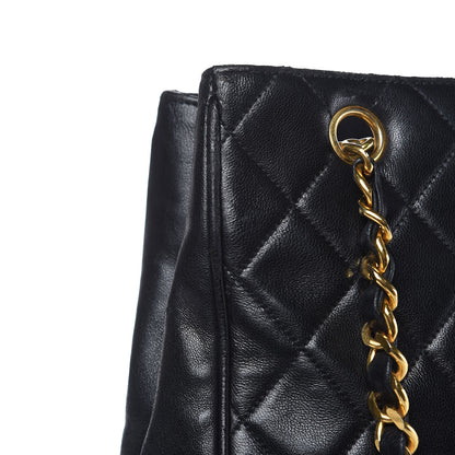 Chanel Lambskin Shopping Tote Black 11 of 21