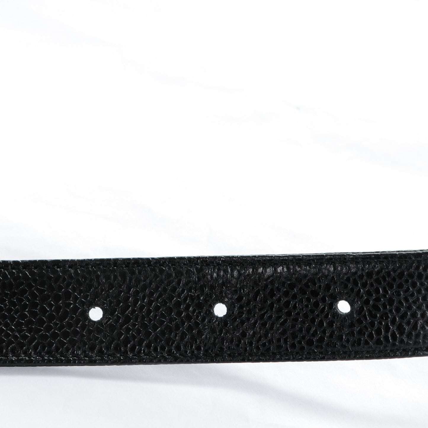 Caviar CC Logo Skinny Belt 75 30 Black