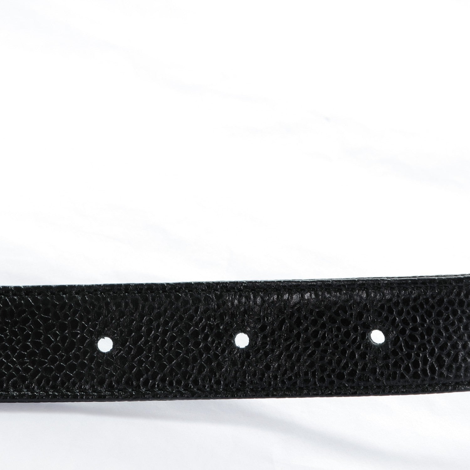 Chanel Caviar CC Logo Skinny Belt 75 30 Black 5 of 5