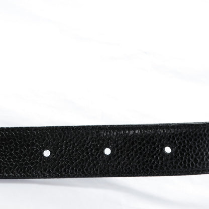 Chanel Caviar CC Logo Skinny Belt 75 30 Black 5 of 5