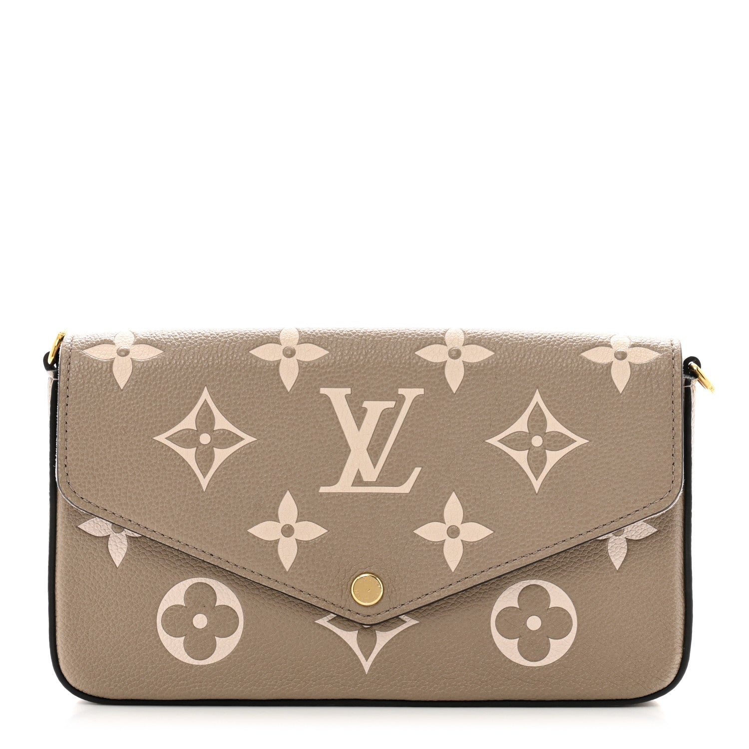 Louis Vuitton Empreinte Monogram Giant Felicie Pochette Tourterelle Creme 1 of 12
