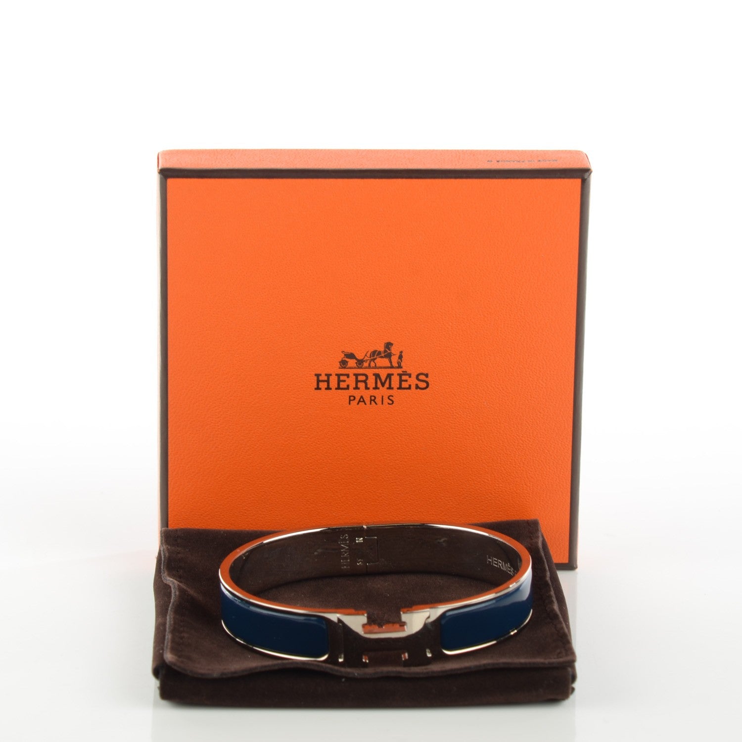 Hermes Enamel Narrow Clic Clac H Bracelet GM 7 of 7