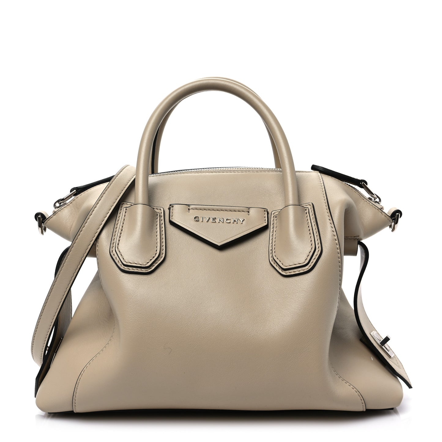 Smooth Calfskin Small Soft Antigona Beige