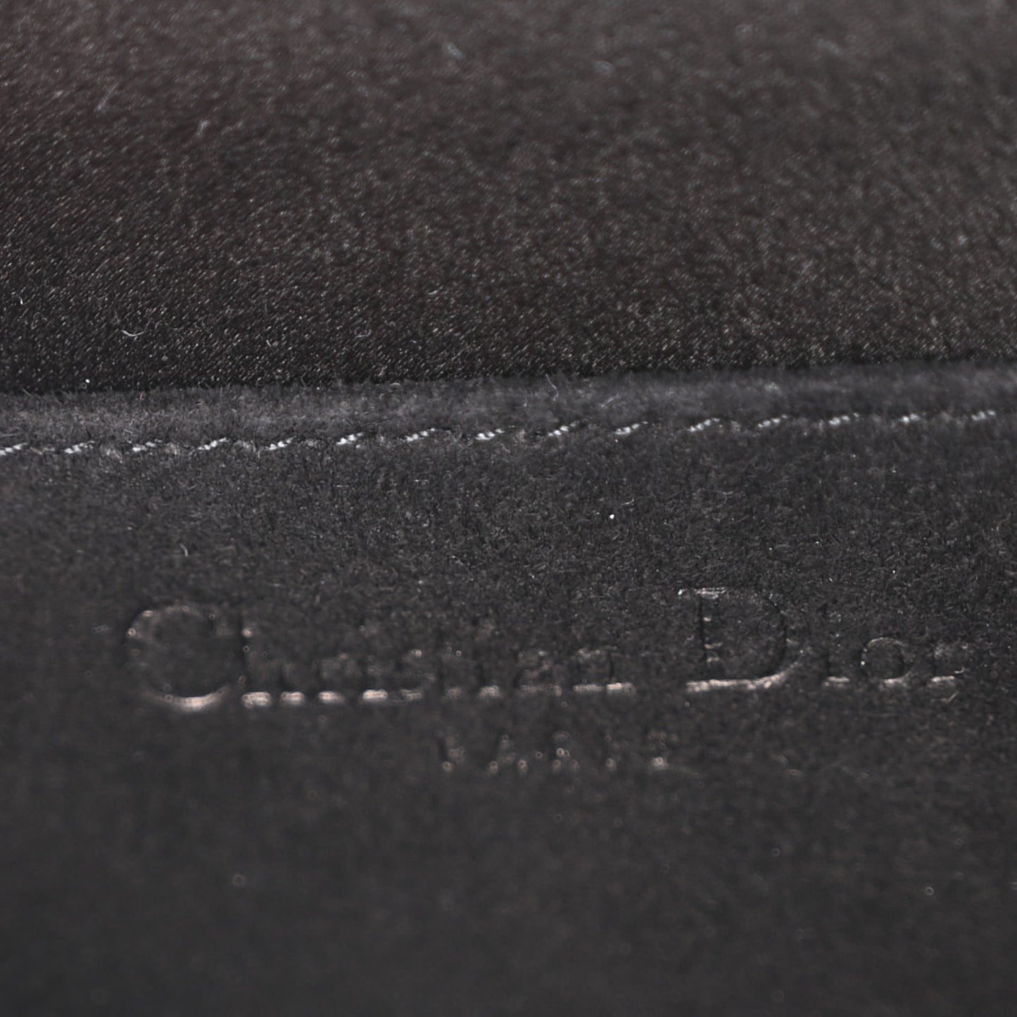 Satin Cannage Lady Dior Convertible Clutch Black