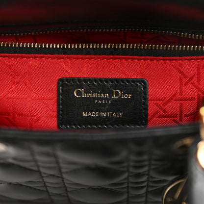 Christian Dior Lambskin Cannage Small My ABCDior Lady Dior Black 6 of 11