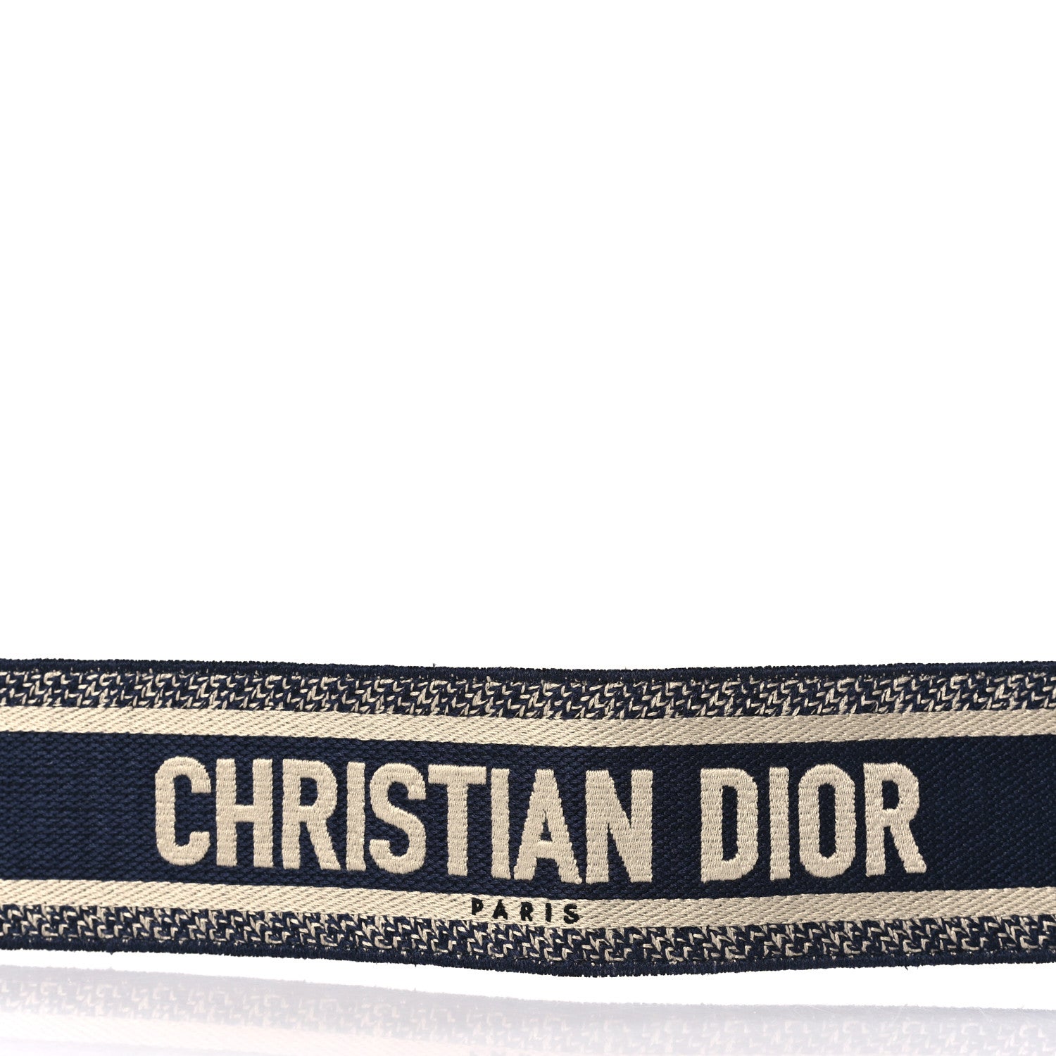 Christian Dior Canvas Embroidered Shoulder Strap Blue 6 of 6