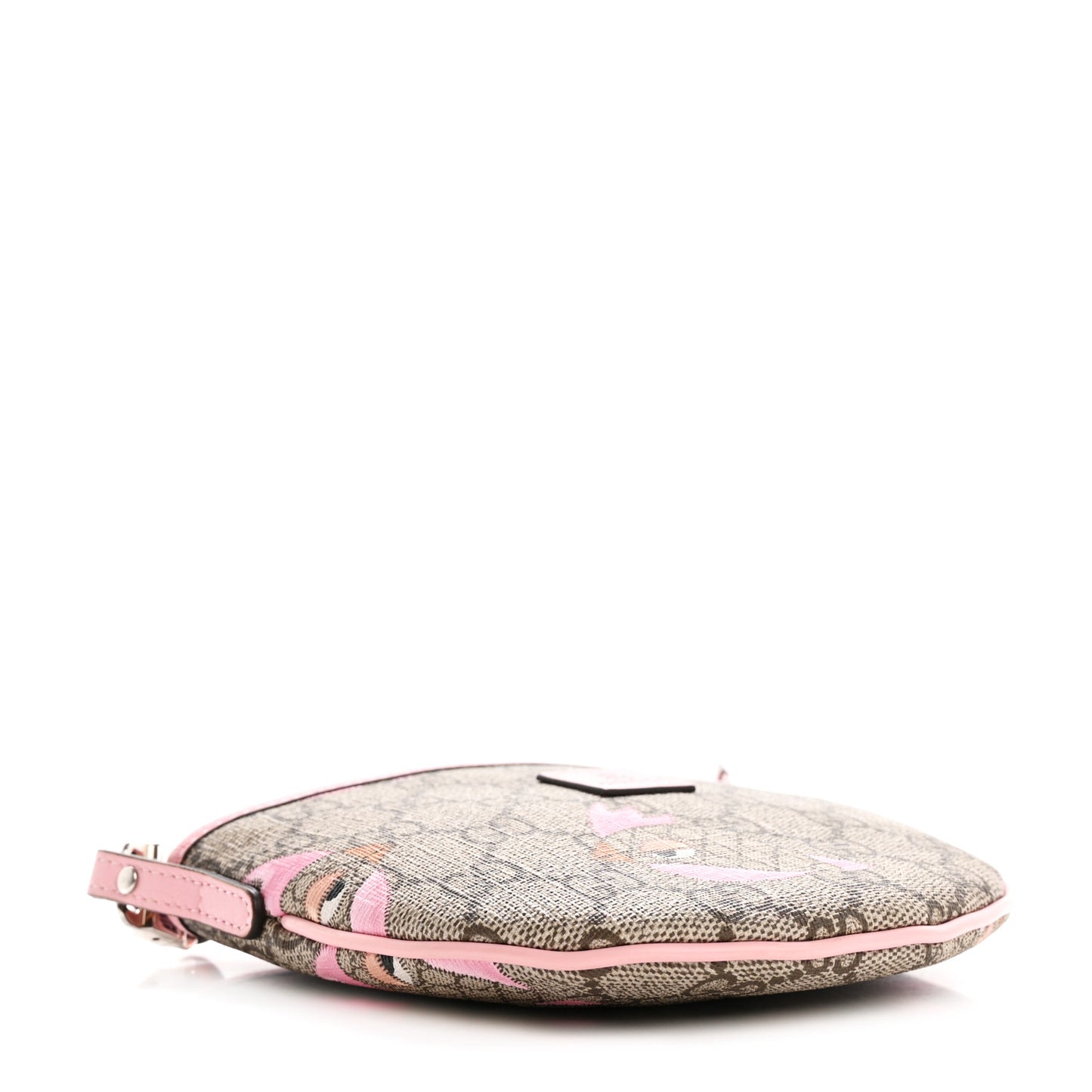 GG Monogram Childrens Mini Zoo Bird Pappagallo Shoulder Bag Pink