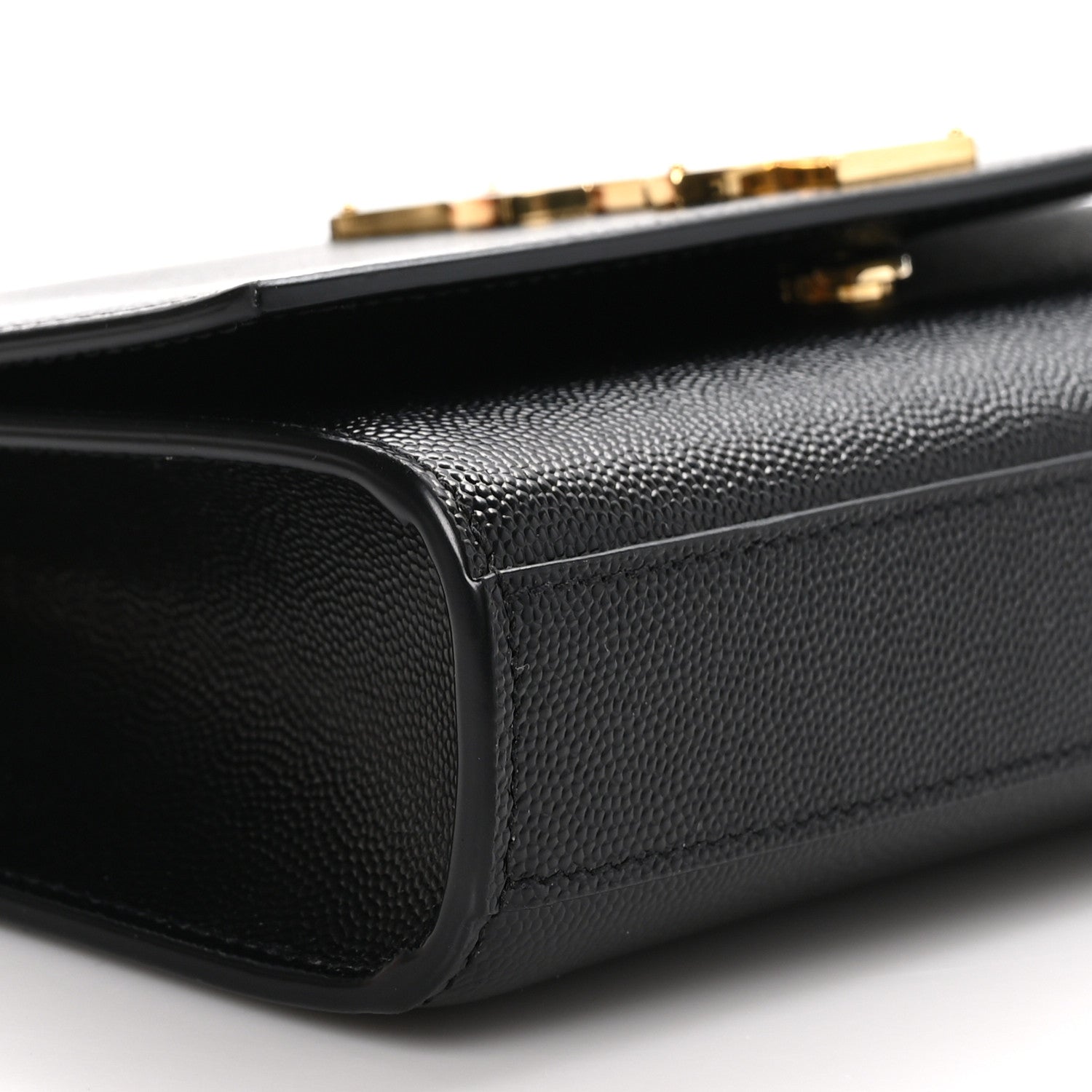 Saint Laurent Grain De Poudre Small Monogram Kate Satchel Black 9 of 10
